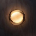 Compacte Wandlamp Met Geribbeld Lichtdesign En Sfeervolle LED-Verlichting