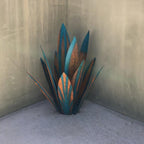 Metalen agave tuinsculptuur voor een decoratief tuinaccent