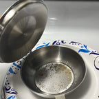 RVS Oliezeefpot met Fijnmazige Filter voor Schoon en Herbruikbaar Bakvet