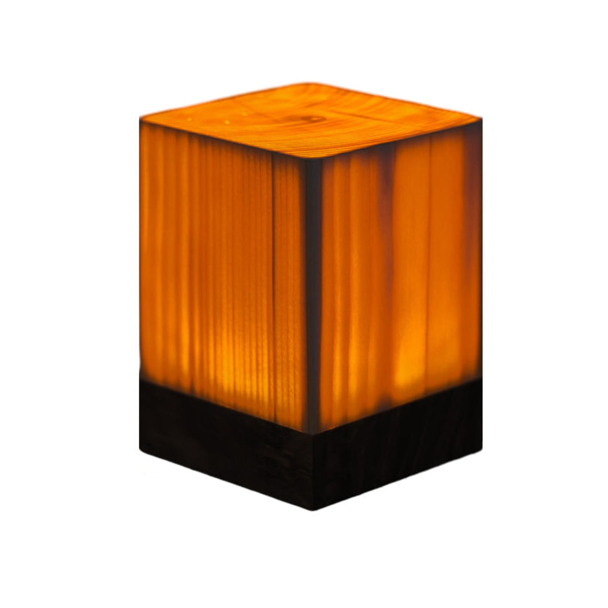 Houten Tafellamp Met Warm Licht En Snoerloos Ontwerp Voor Gezellige Hoeken