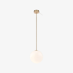 Glazen Hanglamp Met Glanzende Kap En Compact Ontwerp Voor Moderne Sfeerlicht