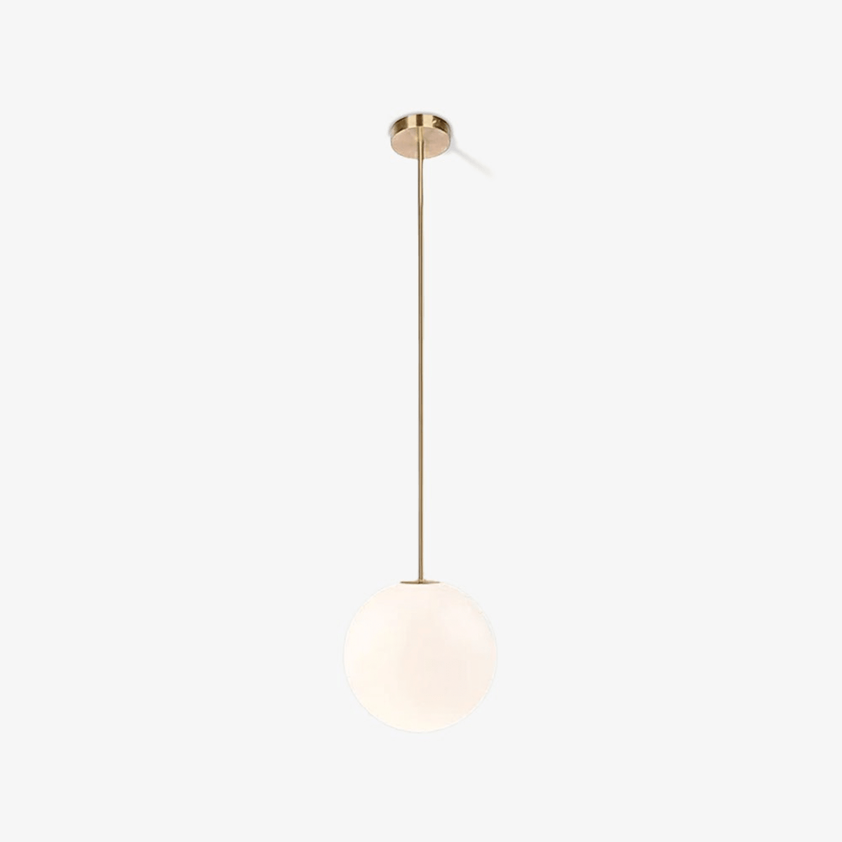 Glazen Hanglamp Met Glanzende Kap En Compact Ontwerp Voor Moderne Sfeerlicht