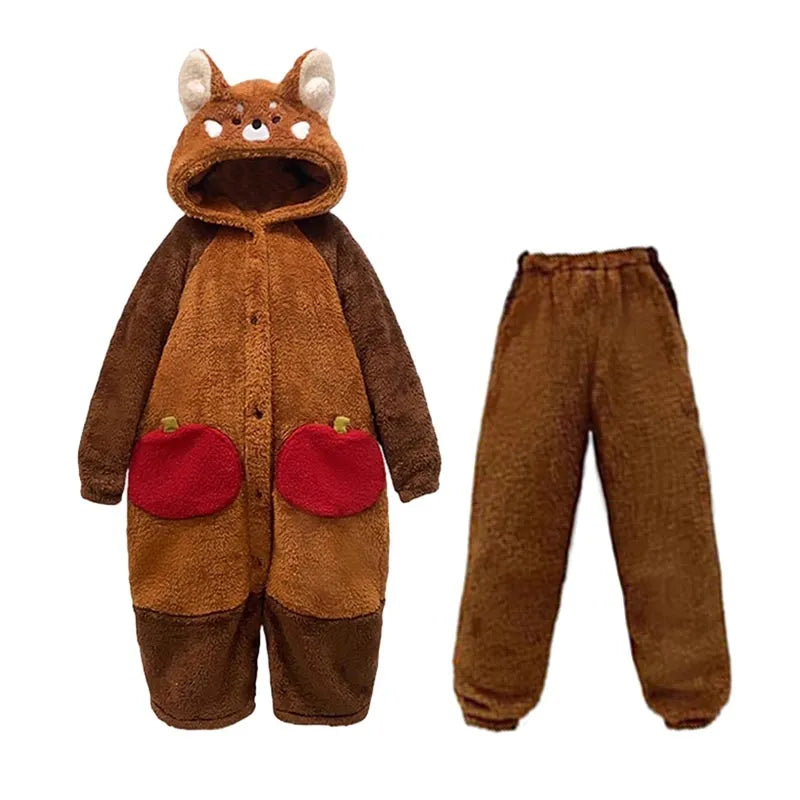 Kawaii Pyjama Set Met Zachte Stof En Comfortabele Draagvorm