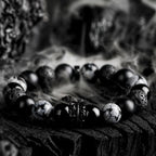 Kralenarmband met Ronde Kralen en Decoratieve Tussenkraal