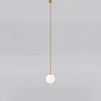 Glazen Hanglamp Met Glanzende Kap En Compact Ontwerp Voor Moderne Sfeerlicht