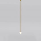Glazen Hanglamp Met Glanzende Kap En Compact Ontwerp Voor Moderne Sfeerlicht