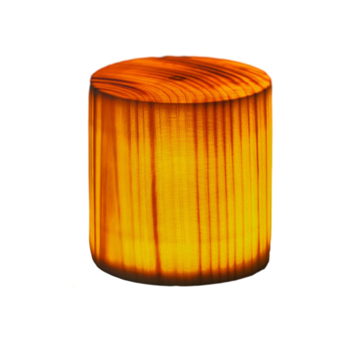 Houten Tafellamp Met Warm Licht En Snoerloos Ontwerp Voor Gezellige Hoeken