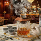 Cocktail Smoker Set met Houten Roker, Vier Houtsnippers en Accessoires voor Smaakvolle Infusies