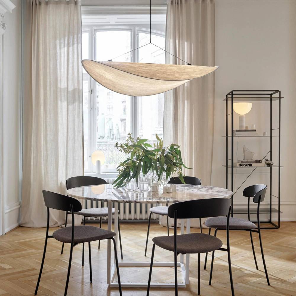 Japandi Hanglamp Met Organisch Design Voor Sfeervolle Verlichting