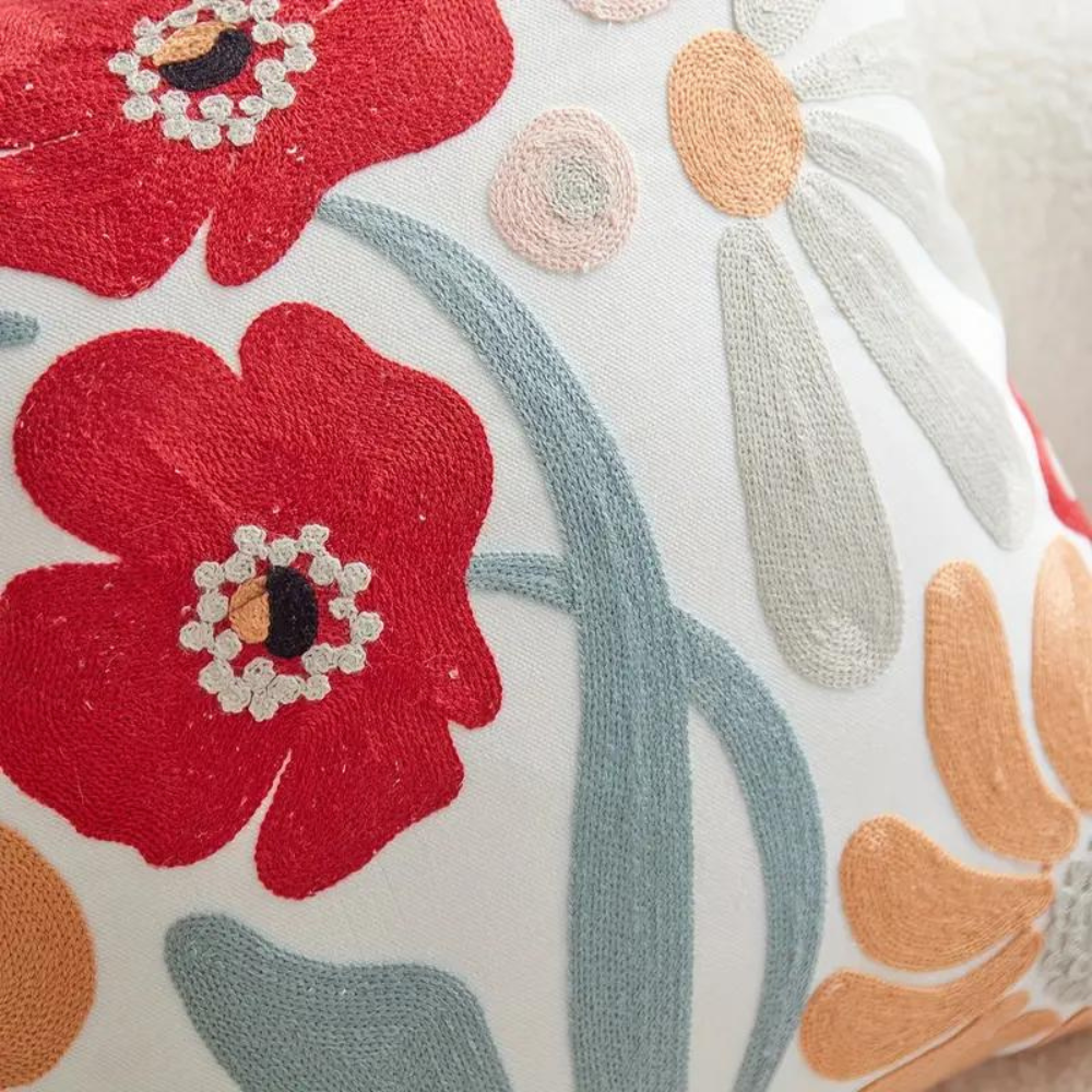 Kussenhoes Met Botanisch Bloemenpatroon Voor Sfeervolle Woondecoratie