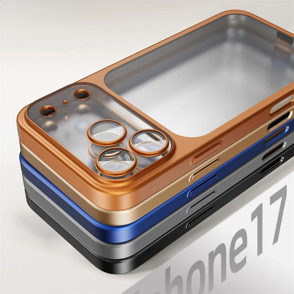 iPhone-hoesje met aluminium frame en geïntegreerde lensbescherming
