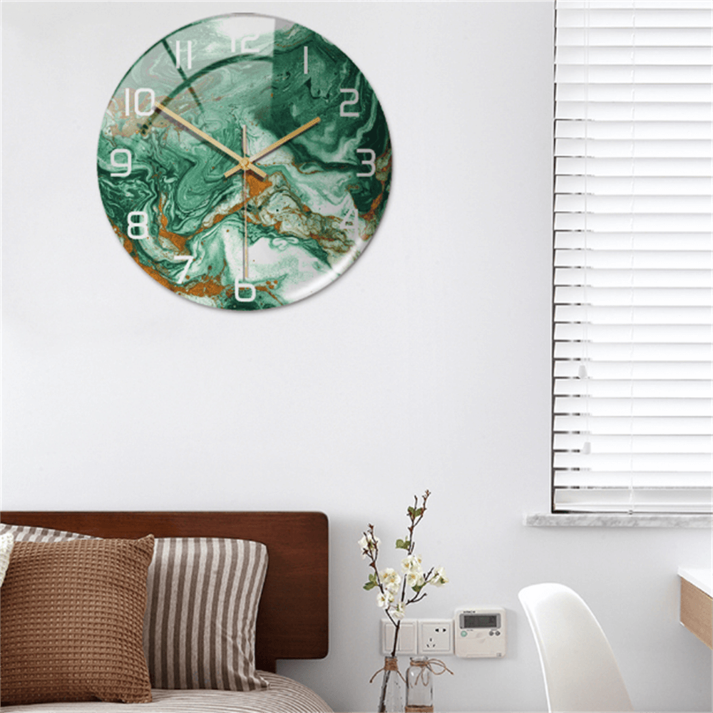 Wandklok Marmorlook Stil Elegant Tijdloos Interieuraccent