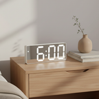 Digitale Wekker met Spiegelweergave en Moderne LED‑Functies
