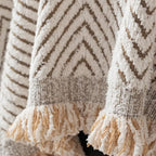 Bankhoes Met Herringbone Weefstructuur En Antislip Afwerking