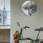 Wandklok Marmorlook Stil Elegant Tijdloos Interieuraccent