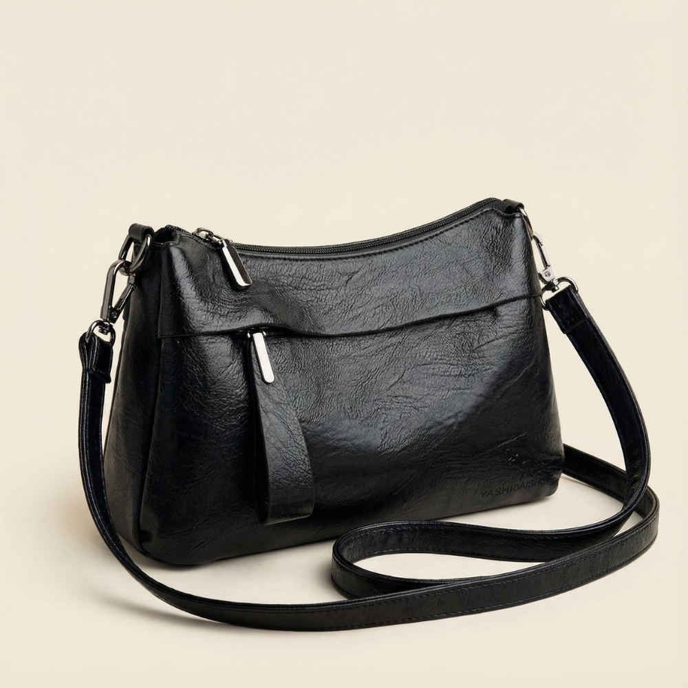 Crossbody Tas Met Drie Opbergvakken En Verstelbare Schouderband