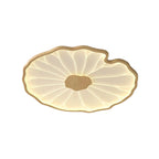 Plafondlamp Met Platte Vorm En Moderne Houtstructuur