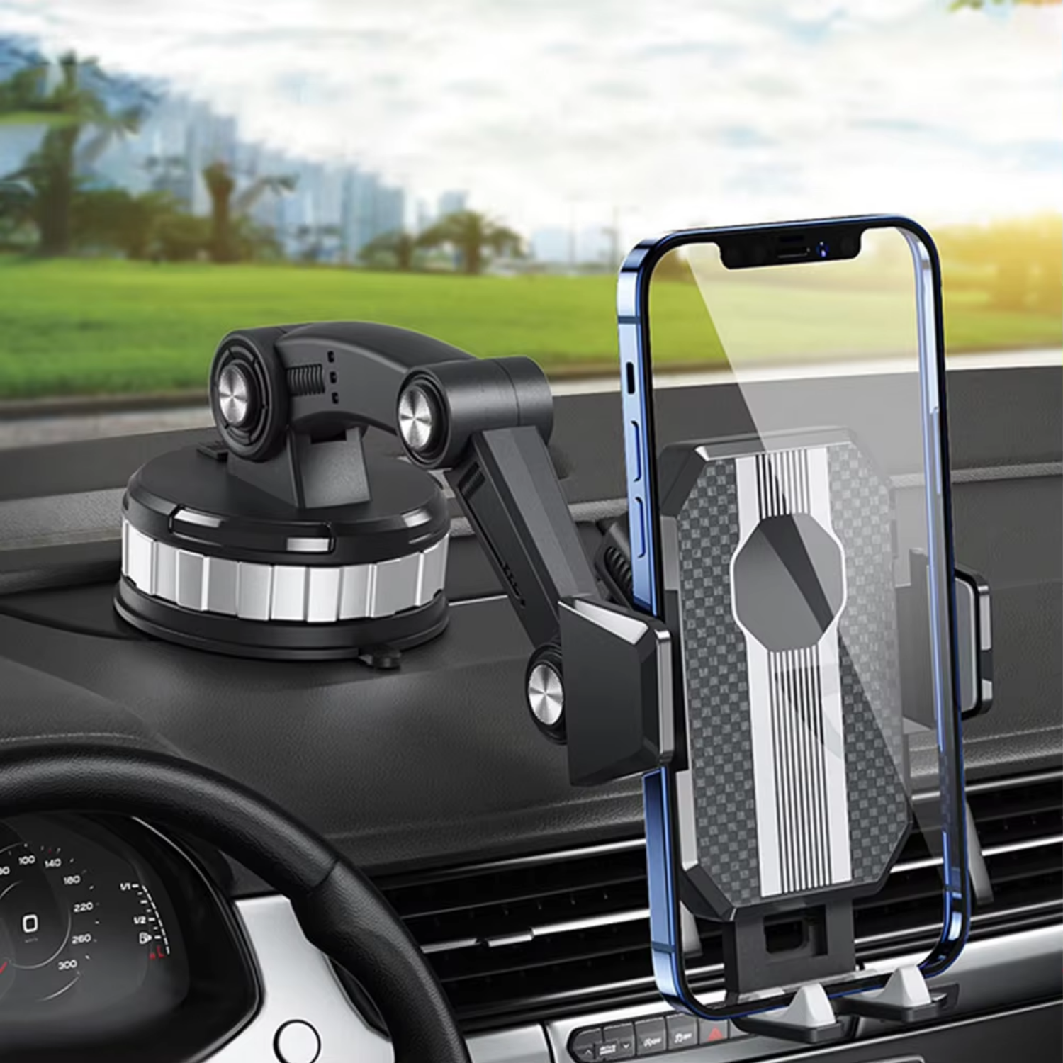 Universele Telefoonhouder voor Auto met 360° Rotatie en Sterke Zuignap