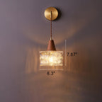 Wandlamp met Modern Hout‑Metaal Ontwerp en LED‑Compatibiliteit