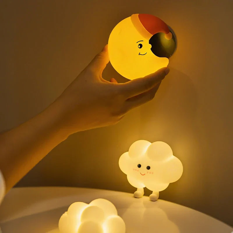 Kinder Nachtlamp Met Hemelse Vorm En Zachte Warmlichtmodule