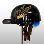 Cap‑Stijl Motorhelm met Sterke ABS‑Constructie en Veiligheidscertificering