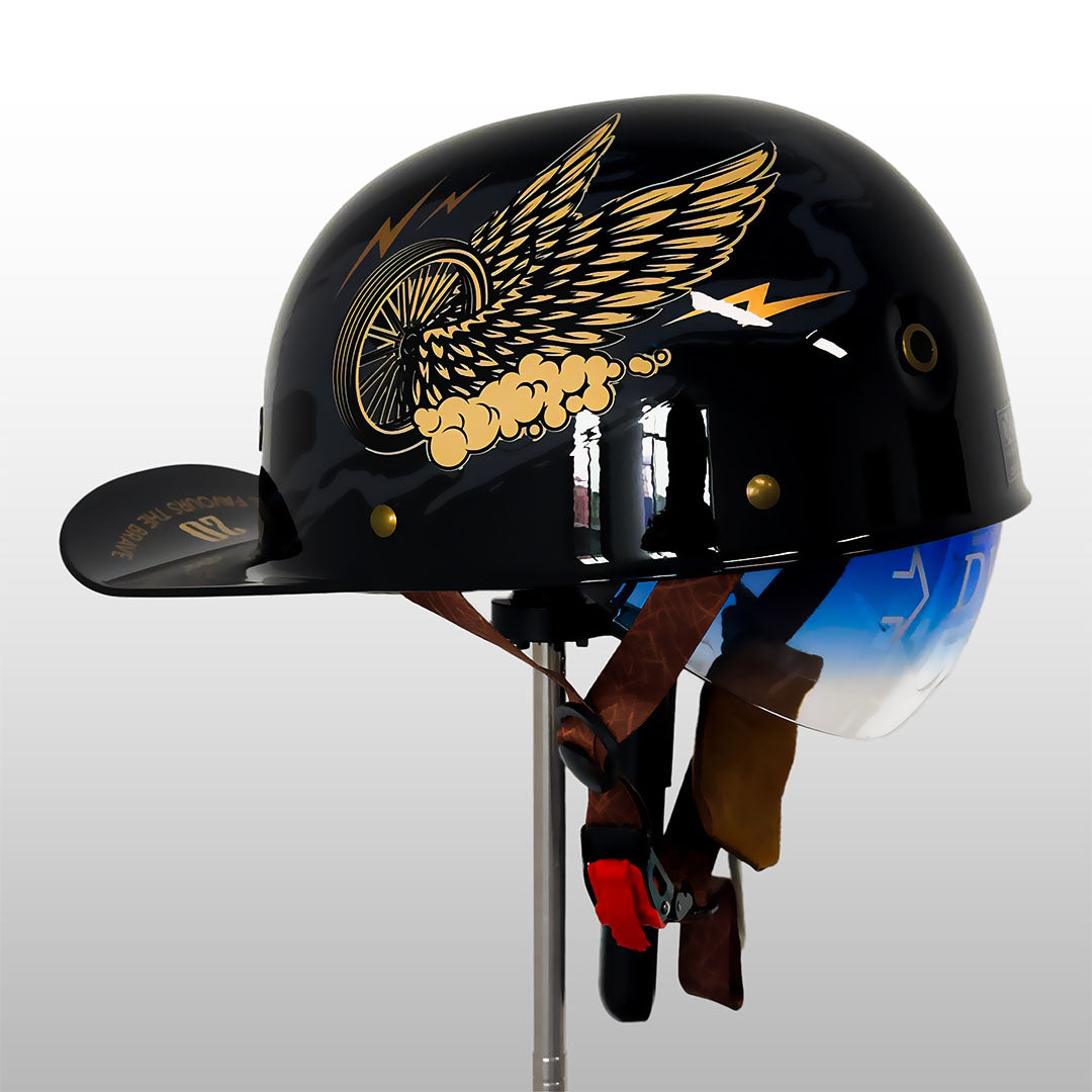 Cap‑Stijl Motorhelm met Sterke ABS‑Constructie en Veiligheidscertificering