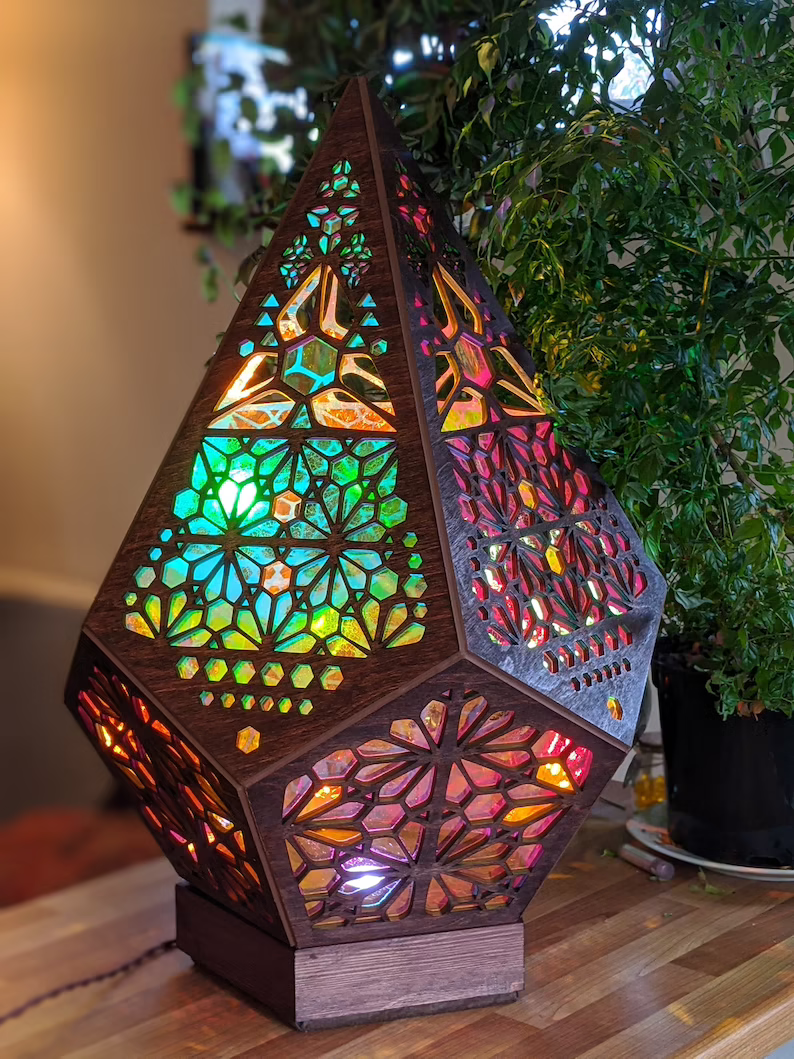 Sfeerlamp met Sterrenlicht en Aanpasbare Kleurgloed
