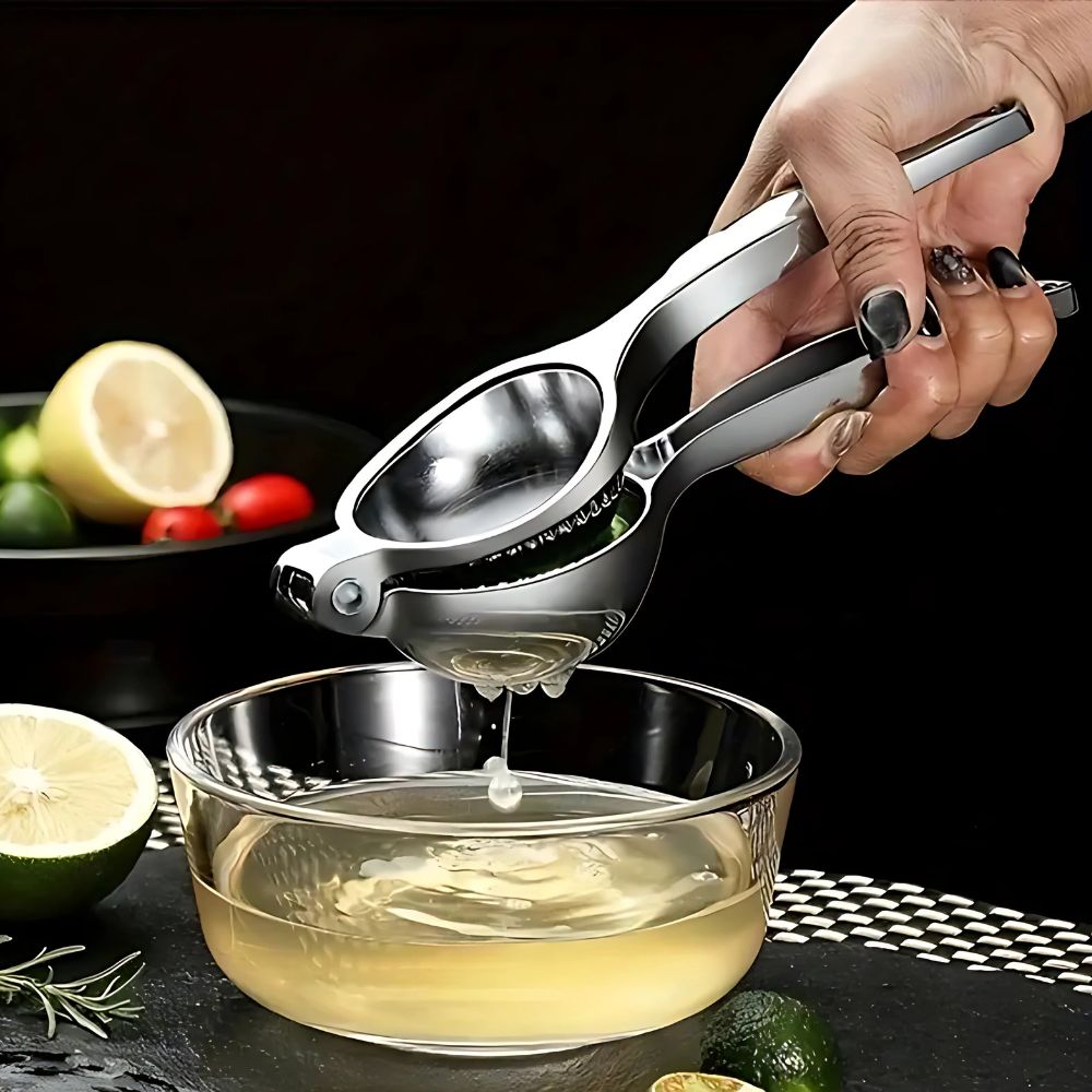 RVS Citruspers Met Ergonomisch Handvat En Pulpvrije Sapopvang