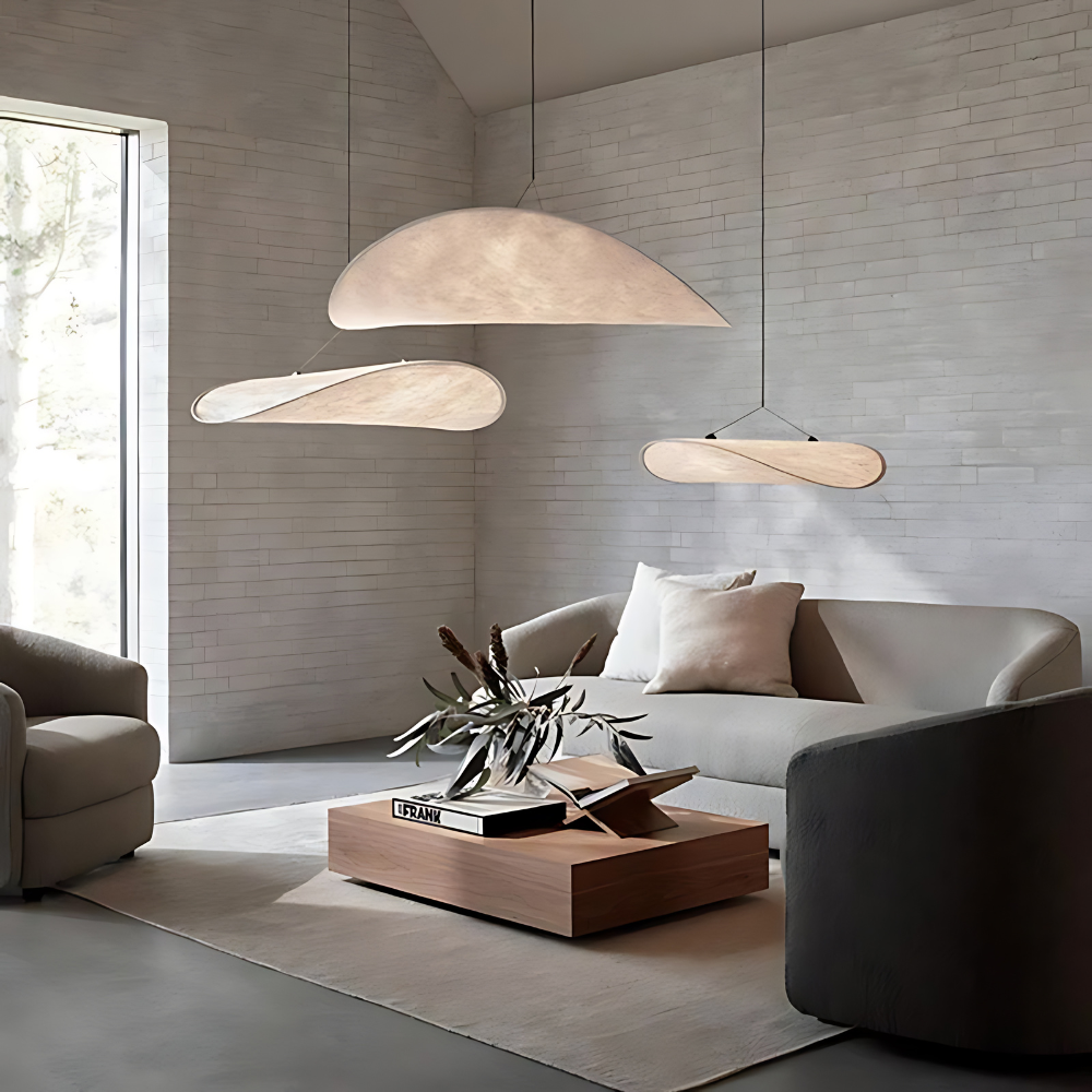 Japandi Hanglamp Met Organisch Design Voor Sfeervolle Verlichting
