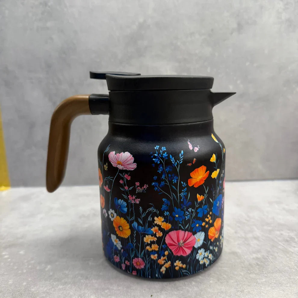 Geïsoleerde Theepot met Drukmechanisme voor Puur Schenken