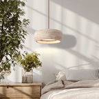 Travertin Hanglamp Met Slank Profiel En Dimbare Lichtkleuren Voor Moderne Ruimtes