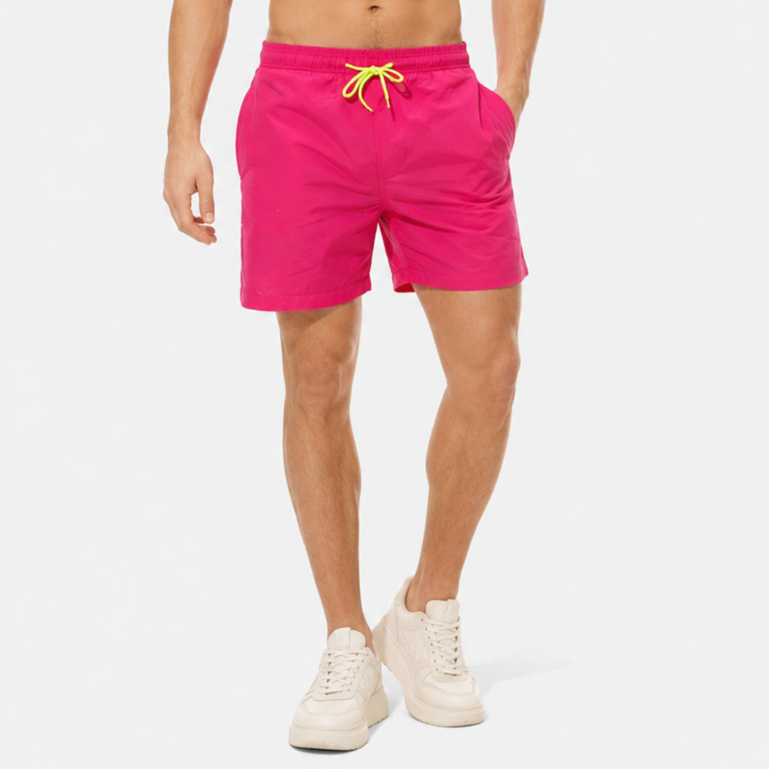 Heren Beachshort met Sneldrogende Stof en Verstelbaar Trekkoord