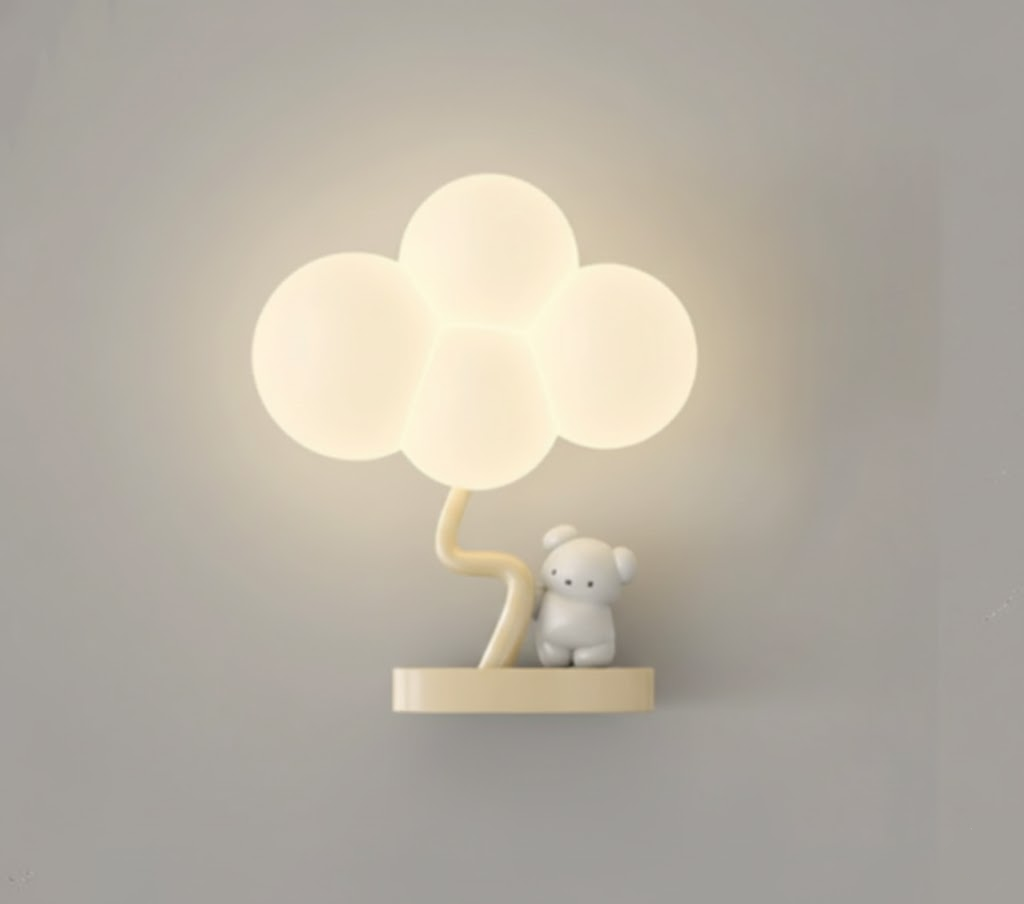 CartoonAirplane Kinder Wandlamp met Speels Ontwerp en LED Verlichting