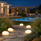 Solar Buitensteenlamp met Natuurlijke Steenlook en Zachte Sfeerverlichting