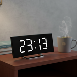 Digitale Wekker met Groot LED Display en Automatische Dimbare Verlichting