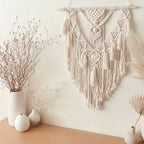 Macramé Wandhanger met Handgeknoopte Structuur