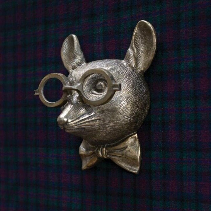 Decoratieve Dierenkop Wandobject van Hars met Expressief Ontwerp