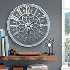 Metalen Wandklok met Stil Mechanisme