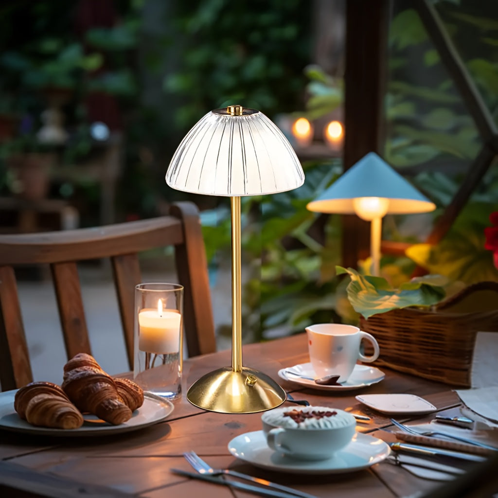 Oplaadbare led-tafellamp met touchbediening en drie lichtstanden
