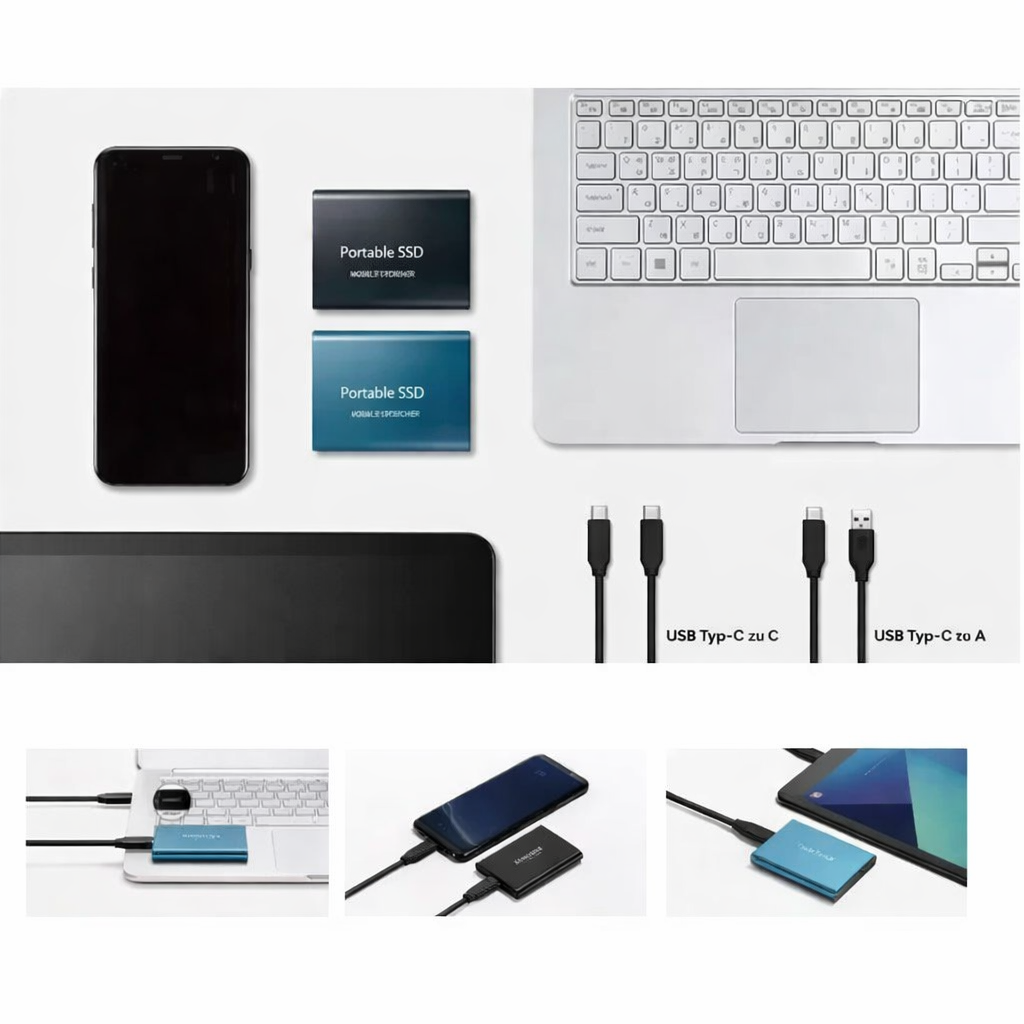Externe SSD 2TB Aluminium Compact Hoge Snelheid