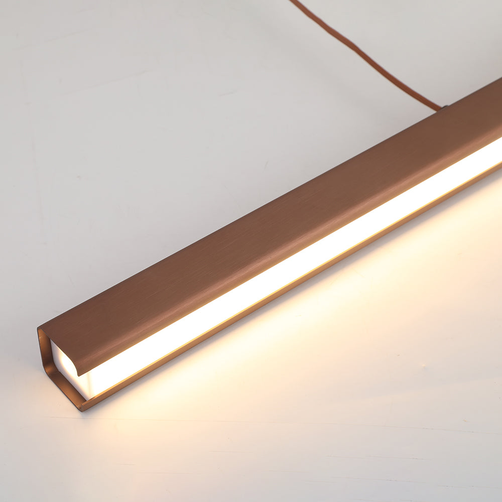 Lineaire Metalen LED Hanglamp Met Acrylkap