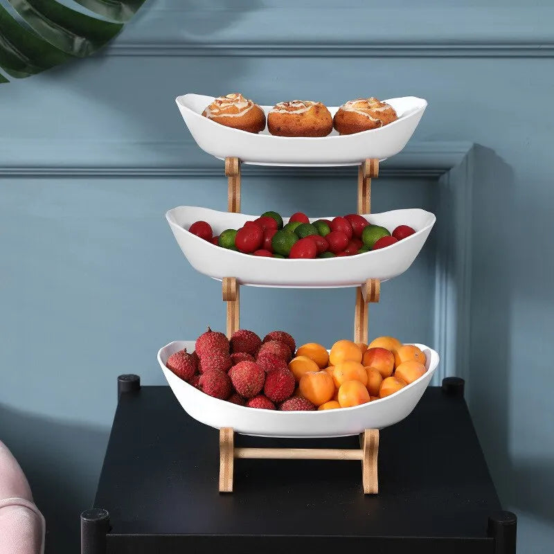 Fruitschaal Met 2 Of 3 Lagen Voor Georganiseerde Presentatie En Moderne Uitstraling