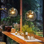 Hanglamp Met Glazen Bolkap In Transparant Of Amber