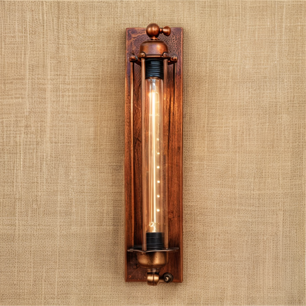 Vintage Wandlamp Met Stevige Constructie En Dagelijkse Sfeervolle Binnenverlichting