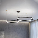Ringhanglamp met LED‑Lichtverdeling en Verstelbare Ophanging
