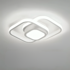 Kleine Moderne LED Plafondlamp met Innovatief 2‑Ringen Ontwerp voor Stijlvolle Binnenruimtes