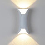 Gebogen LED Buitenwandlamp Met Metaal En Acryl