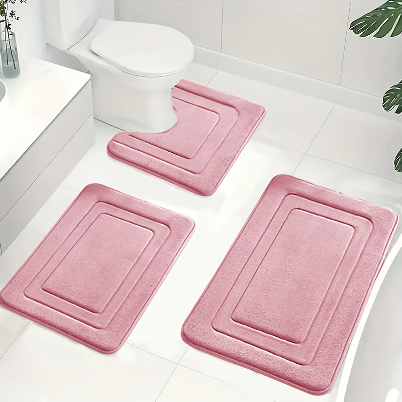 Badmatset van Memoryfoam met Antislip Onderzijde