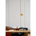 Travertin Hanglamp Met Slank Profiel En Dimbare Lichtkleuren Voor Moderne Ruimtes