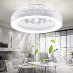 Plafondventilator met RGB LED-Verlichting en Dimbare Lamp voor Woonkamer